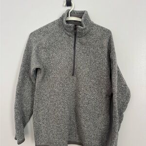 Patagonia Men's Heather Gray Half-Zip Fleece Pullover